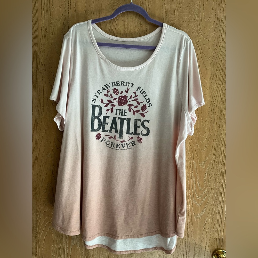 Lane Bryant Pink Beatles Graphic Tee